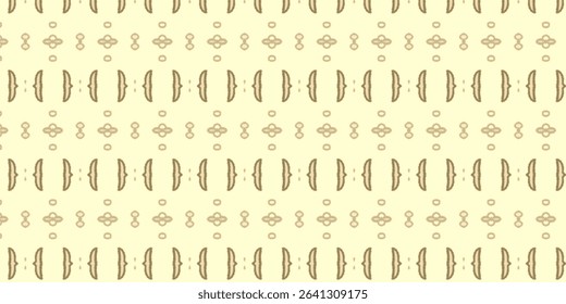 Earth-tone abstract motif pattern inspired by traditional embroidery and vintage textiles.