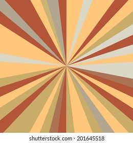 Earthtone rays, abstract vector background.