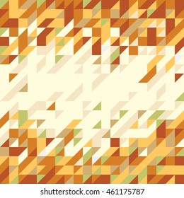 Earthtone triangle abstract background
