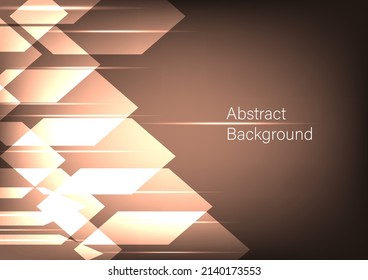 earth-toned color rectangle. geometric abstract technology background illustration, mirror reflection graphic concept, motion, design for the cover, flyer, poster, web