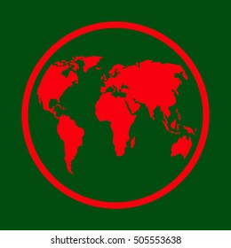 Earth.Vector icon.