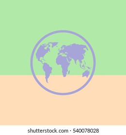 Earth.Vector icon.