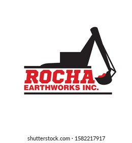 Earthworks Logo Template For Your Earthworks Company Or Events. 