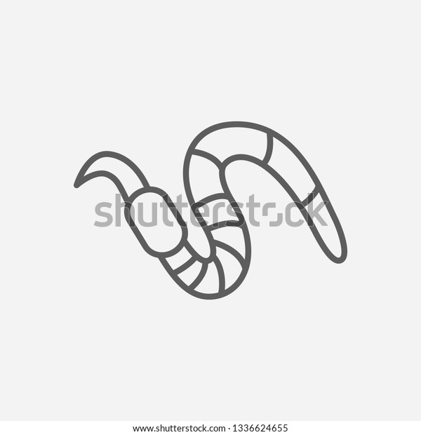 Earthworm Icon Line Symbol Isolated Vector Stock Vector (Royalty Free ...