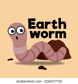 Earthwurm ist ein wirbelloses Landtier, das zum Phylus Annelida gehört.