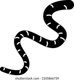 Earthworm Worm Glyph Symbol Vektor