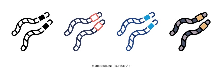 Earthworms Icon Set Multiple Style Collection