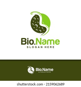 Earthworms logo design vector, Creative Worm logo concepts template illustration.