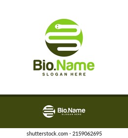 Earthworms logo design vector, Creative Worm logo concepts template illustration.