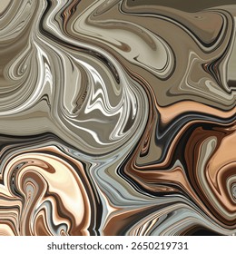O abstrato da Terra gira em tons neutros e movimento fluido. Perfeito para projetos modernos de fundo, textura ou design de interiores. 