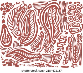 Earthy abstract texture of organic shapes and color 