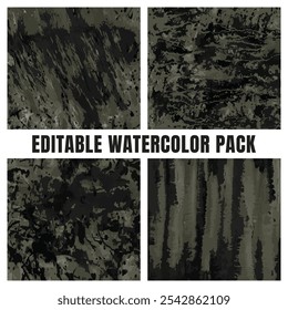 Earthy and Dark Watercolor Texture Pack