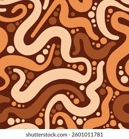 Earthy Essence Natural Warm Abstract Pattern Background