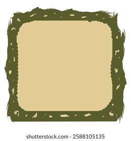 An earthy, textured frame enhancing any artwork perfect for home decor or gallery displays. Decorative Rustic Frame.