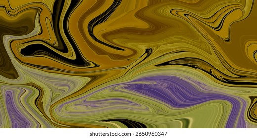 Earthy tones and swirling purple accents form this rich, dramatic abstract. Natural yet surreal.