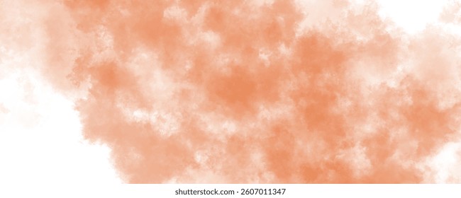 Earthy-toned abstract grunge background with cloudy watercolor effects in warm orange hues

