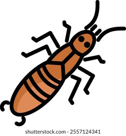 Earwig icon for wildlife and nature world