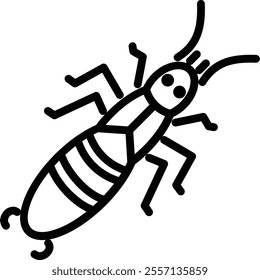 Earwig icon for wildlife and nature world