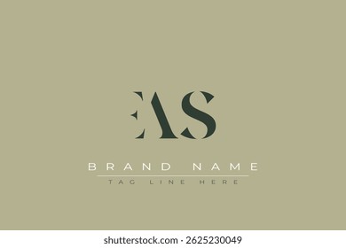 EAS abstract letter logo design. This logo is designed by three abstract letters.