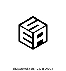 Diseño del logotipo de la carta EAS en la ilustración. Logo vector, diseños de caligrafía para logotipo, afiche, invitación, etc.