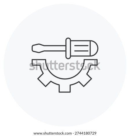 Ease of Installation Icon, Easy Setup Icon Design, Quick Installation Illustration, User-Friendly Assembly Graphic, Hassle-Free Setup Artwork, Simple Installation Guide Icon, vector