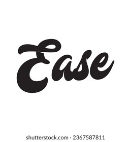 ease text on white background.