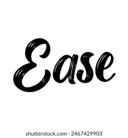 ease text on white background.