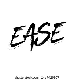 ease text on white background.