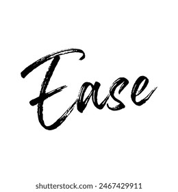 ease text on white background.