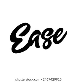 ease text on white background.