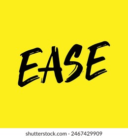 ease text on yellow background.