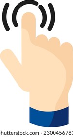 facilidad de uso (toque) coloreado con iconos