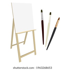 Escarabajos de orejas y de arte aislados en blanco. Ilustración vectorial.