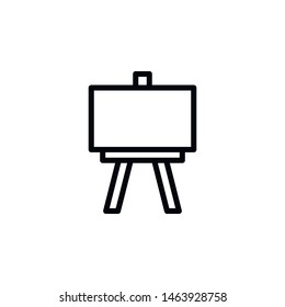  Easel, canvas icon. Element of Education icon. Thin line icon