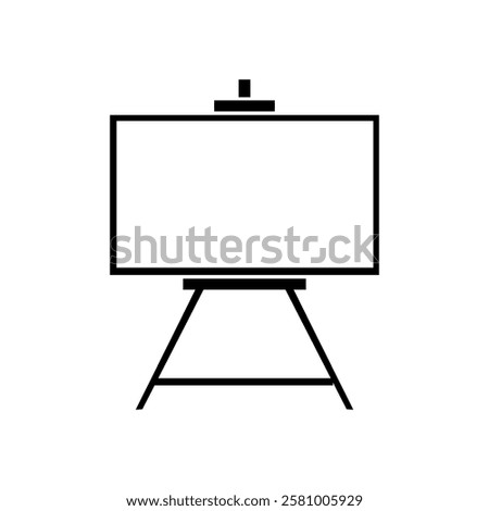 Easel, canvas icon. vector flat black simple trendy style illustration for web and app..eps