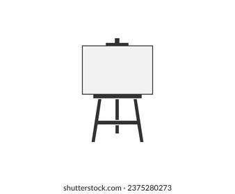 Easel, icono de lienzo. Ilustración vectorial.