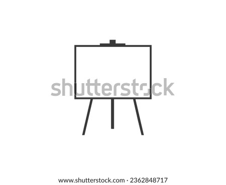 Easel, canvas icon. Vector illustration.
