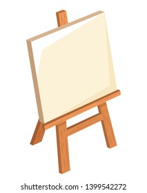 Easel design isolated on white background