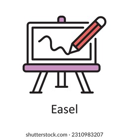Einfach ausgefüllte Outline Icon Design Illustration. Symbol für Kunst und Handwerk auf weißem Hintergrund EPS10-Datei