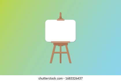 easel flat icon design vector illustration