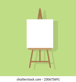 Easel Flat Icon Design Vector Illustration