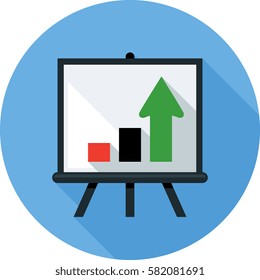 Easel With Graph Icon