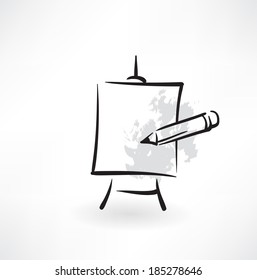 easel grunge icon