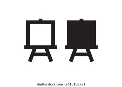 Easel icon for art and presentation vector