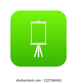 Easel icon digital green for any design isolated on white vector illustration