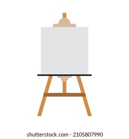 Easel Icon. Flat Color Design. Vector Illustration.