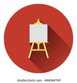 Easel icon. Flat color design. Vector illustration.