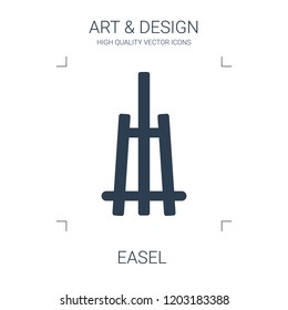 easel icon. high quality filled easel icon on white background. from art collection flat trendy vector easel symbol. use for web and mobile