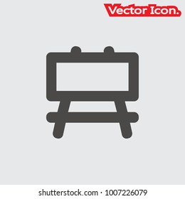 Easel icon isolated sign symbol and flat style for app, web and digital design. Vector illustration.
