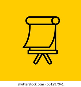 easel icon. isolated sign symbol